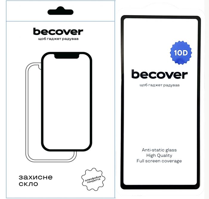 Захисне скло BeCover для Google Pixel 7a 10D Black (711490)