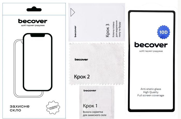Захисне скло BeCover для Google Pixel 7a 10D Black (711490)