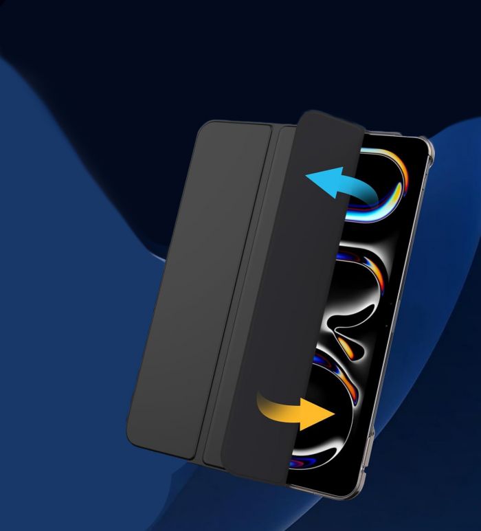 Чохол-книжка BeCover Tri Fold Hard для Apple iPad Pro 13" M4 2024 Black (711730)