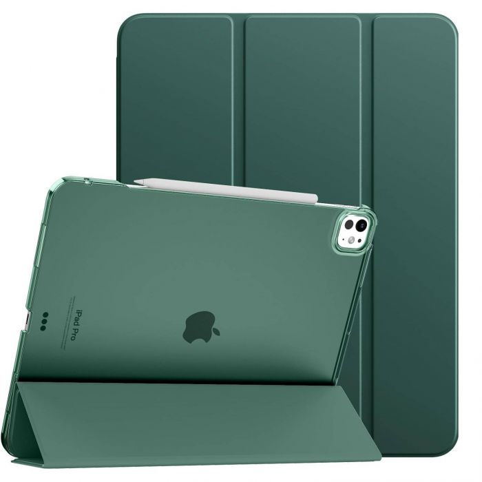 Чохол-книжка BeCover Tri Fold Hard для Apple iPad Pro 13" M4 2024 Dark Green (711731)