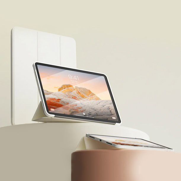 Чохол-книжка BeCover Tri Fold Soft TPU Silicone для Apple iPad Pro 12.9 2020/2021/2022 Beige (711736)