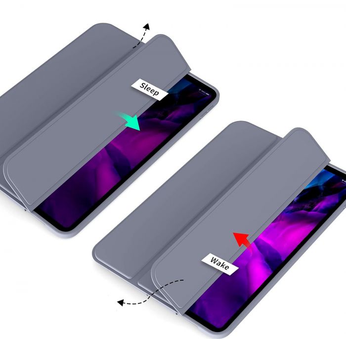 Чохол-книжка BeCover Tri Fold Soft TPU Silicone для Apple iPad Air 13" M2 2024 Purple (711743)