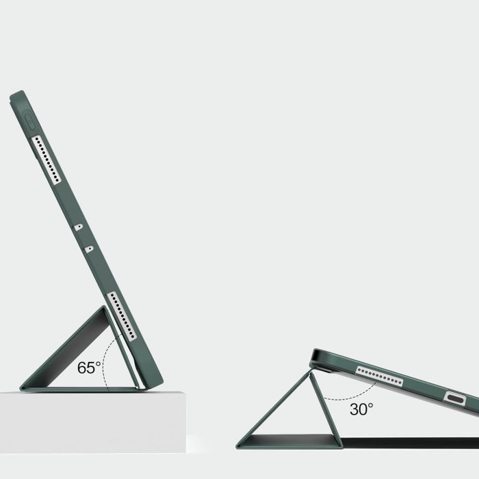 Чохол-книжка BeCover Tri Fold Soft TPU Silicone для Apple iPad Pro 11" M4 2024 Dark Green (711746)