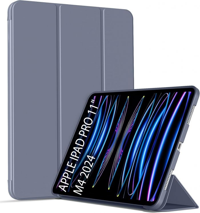 Чохол-книжка BeCover Tri Fold Soft TPU Silicone для Apple iPad Pro 11" M4 2024 Purple (711749)