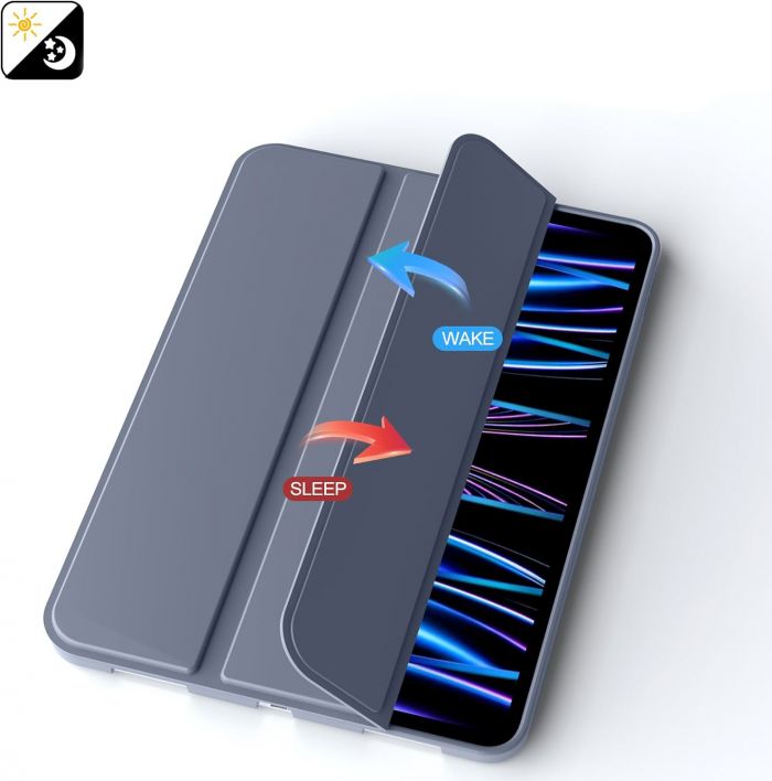 Чохол-книжка BeCover Tri Fold Soft TPU Silicone для Apple iPad Pro 11" M4 2024 Purple (711749)