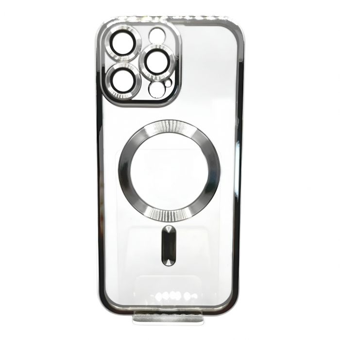 Чохол-накладка BeCover TPU Chrome Case MagSafe для Apple iPhone 16 Pro Silver (712083)