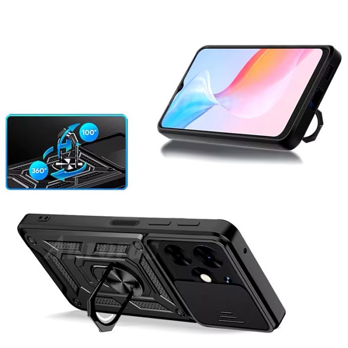 Чохол-накладка BeCover Military для Tecno Spark 20 (KJ5n) Black (712168)