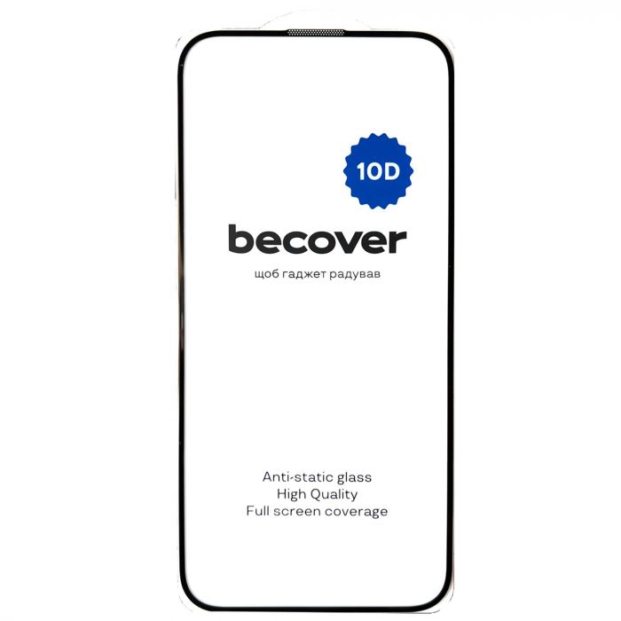 Захисне скло BeCover для Apple iPhone 16 Plus 10D Black (712322)