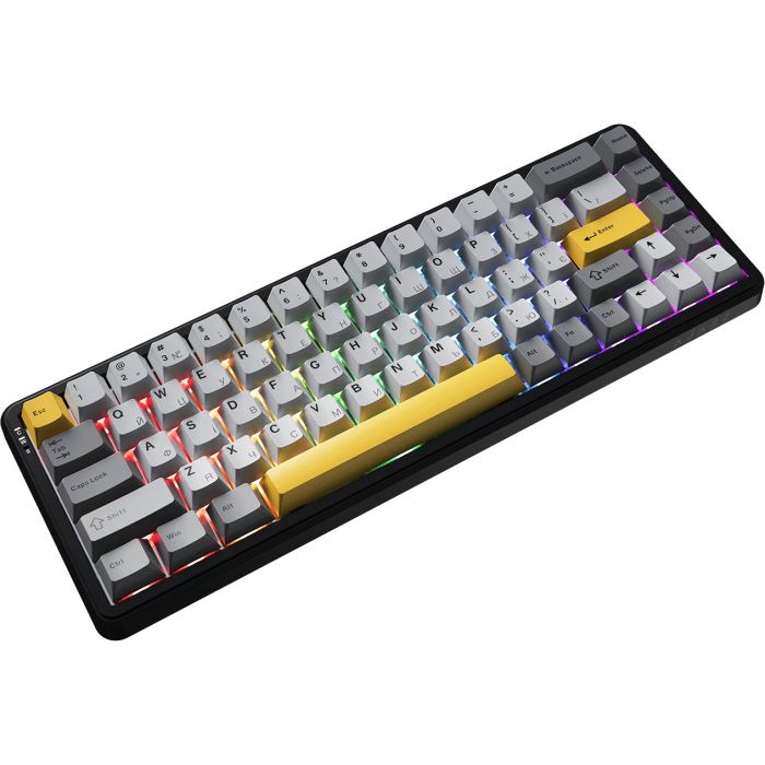 Клавіатура бездротова Ajazz AK680 Max (8+8K) Magnetic Switch Black (AK680-M-BGY-A)