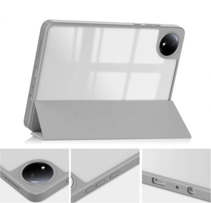 Чохол-книжка BeCover Soft Edge TPU для Xiaomi Redmi Pad SE 8.7 Gray (712568)
