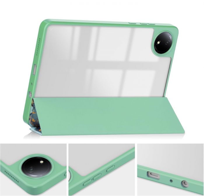 Чохол-книжка BeCover Soft Edge TPU для Xiaomi Redmi Pad SE 8.7 Green Marble (712574)
