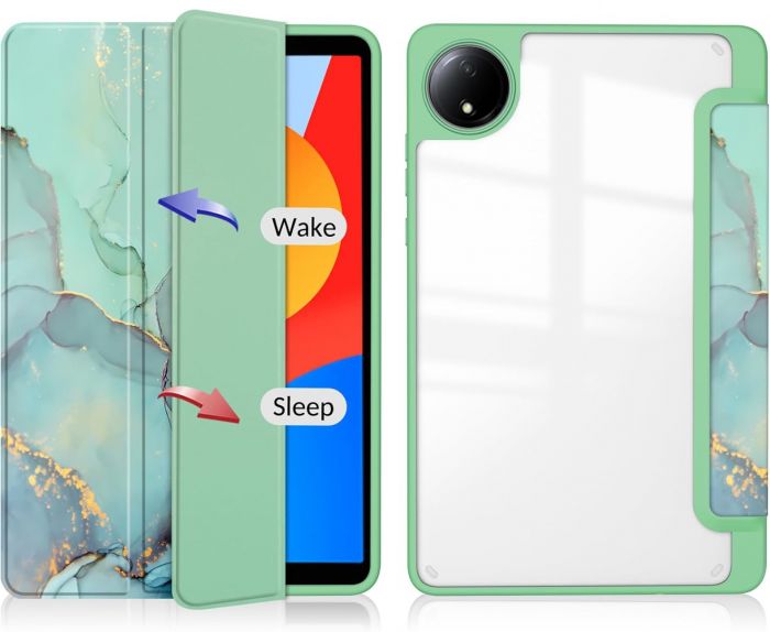 Чохол-книжка BeCover Soft Edge TPU для Xiaomi Redmi Pad SE 8.7 Green Marble (712574)