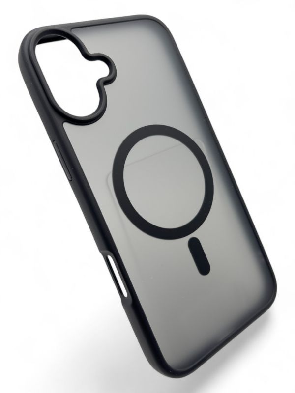 Чохол-накладка BeCover Metal Buttons Case MagSafe для Apple iPhone 16 Black (712090)