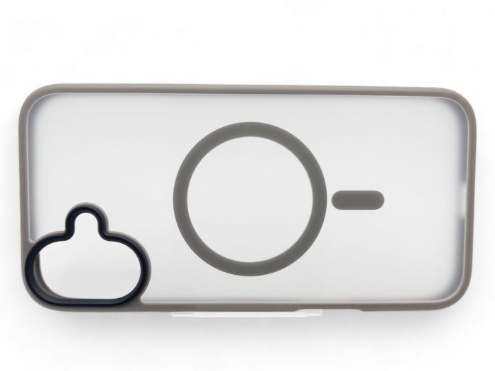 Чохол-накладка BeCover Metal Buttons Case MagSafe для Apple iPhone 16 Gray (712092)