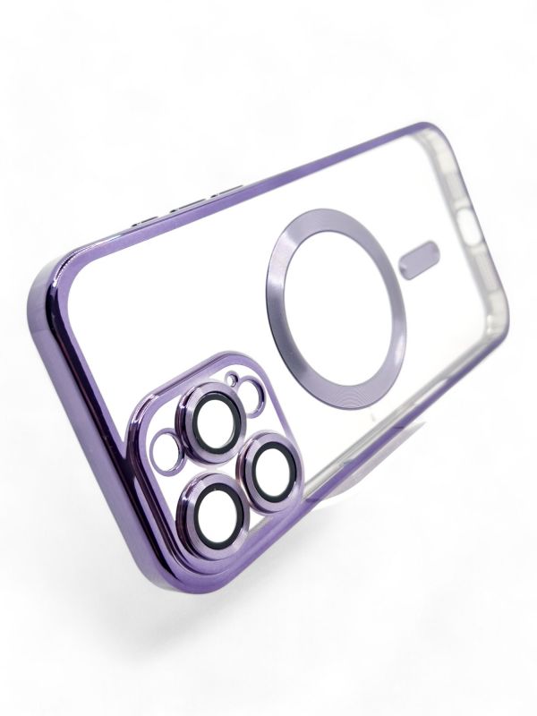 Чохол-накладка BeCover TPU Chrome Case MagSafe для Apple iPhone 16 Pro Purple (712084)