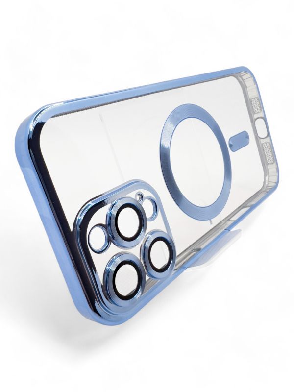 Чохол-накладка BeCover TPU Chrome Case MagSafe для Apple iPhone 16 Pro Max Sierra Blue (712087)
