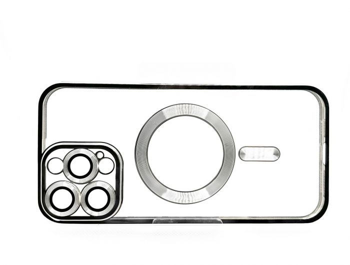 Чохол-накладка BeCover TPU Chrome Case MagSafe для Apple iPhone 16 Pro Silver (712083)