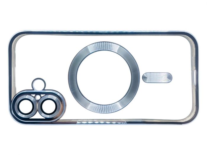 Чохол-накладка BeCover TPU Chrome Case MagSafe для Apple iPhone 16 Plus Sierra Blue (712077)
