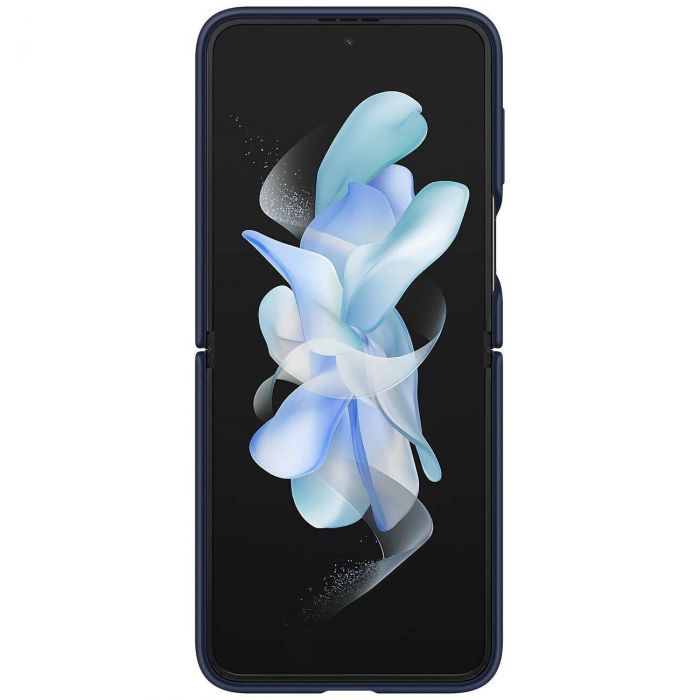 Чохол-накладка Samsung Silicone Cover with Ring для Samsung Galaxy Flip 4 SM-F721 Navy Blue (EF-PF721TNEGUA)