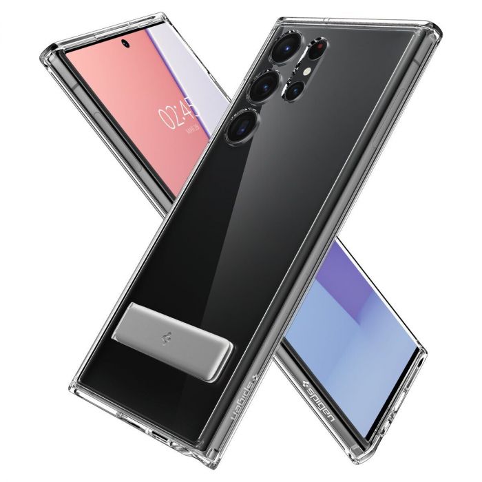 Чохол-накладка Spigen Hybrid S для Samsung Galaxy S23 Ultra SM-S918 Crystal Clear (ACS05622)