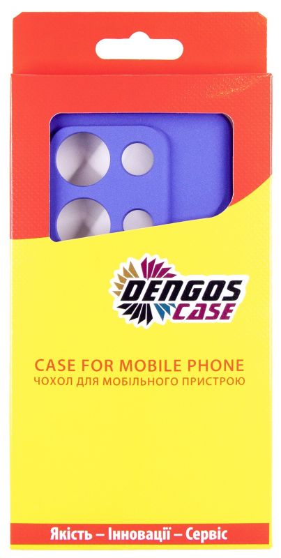Чохол-накладка Dengos для Xiaomi Redmi Note 14S Violet Full Glue (DG-KM-146) + захисне скло