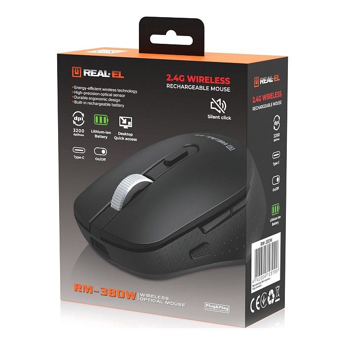 Миша бездротова REAL-EL RM-380W