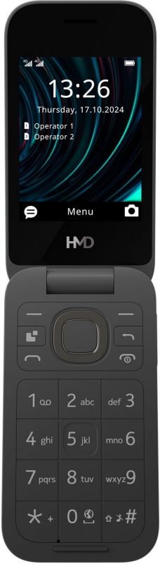 Мобільний телефон HMD 2660 Flip Black