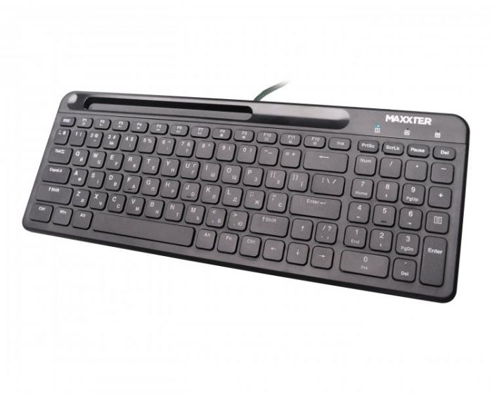 Клавiатура Maxxter KB-01B-UA Black