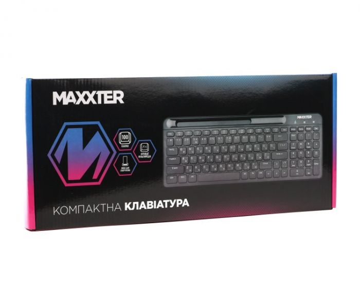 Клавiатура Maxxter KB-01B-UA Black
