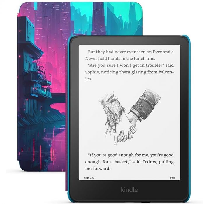 Електронна книга Amazon Kindle Paperwhite Kids (12th Gen) 16GB Black with Cyber City Cover_JP