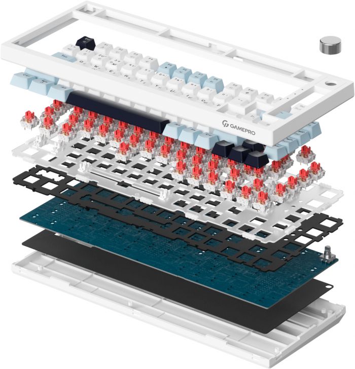 Клавіатура GamePro Genesis Warden MK160BL White