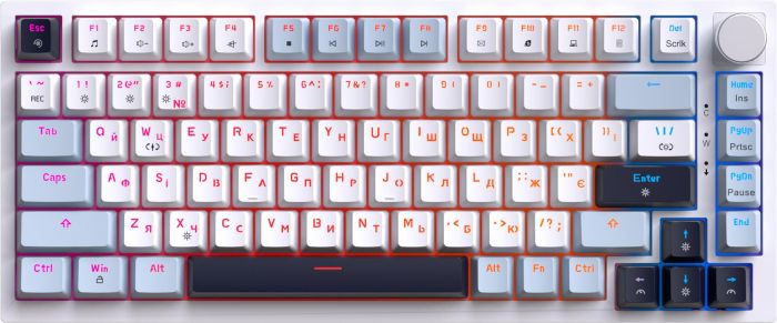 Клавіатура GamePro Genesis Warden MK160BL White