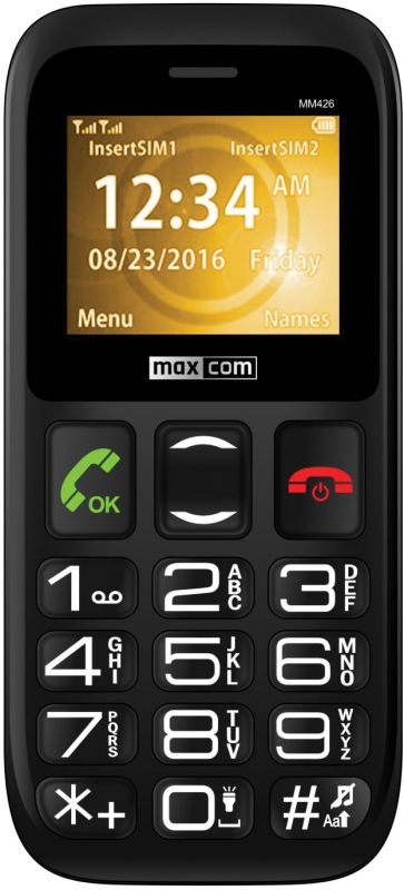 Мобiльний телефон Maxcom MM426 Black