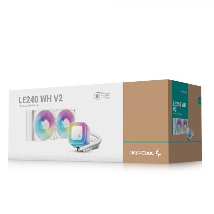 Система водяного охолодження DeepCool LE240 WH V2 (R-LE240-WHAMMN-G-2)