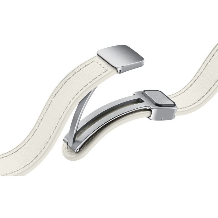 Ремінець Samsung D-Buckle Hybrid Eco-Leather Band для Samsung Galaxy (20mm, S/M) / Watch 4 / Watch 5 / Watch 6 Cream (ET-SHR93SUEGEU)