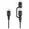 Кабель Promate USB Type-C - USB Type-C Lightning (M/M), 3A, 60W, 1.2 м, Black (powerlink-cci.black)
