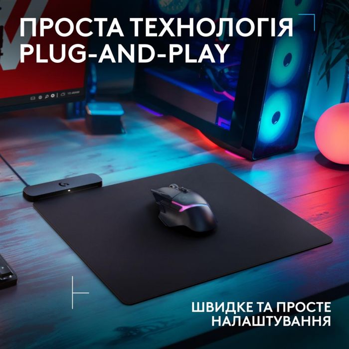 Ігрова поверхня Logitech G PowerPlay 2 Black (947-000003)