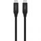 Кабель Belkin USB Type-C-USB Type-C (M/M), 40Gbps, 100W, 0.8 м, Black (INZ001BT0.8MBK)