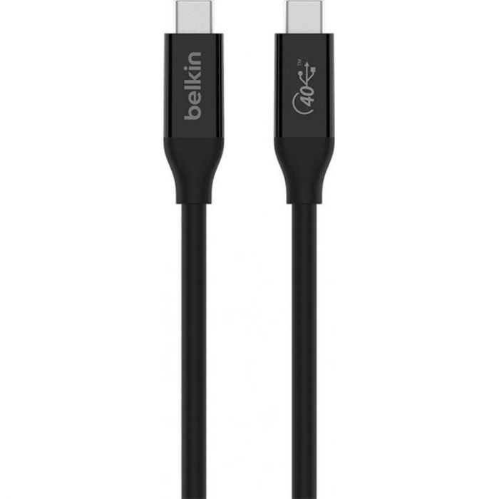 Кабель Belkin USB Type-C-USB Type-C (M/M), 40Gbps, 100W, 0.8 м, Black (INZ001BT0.8MBK)
