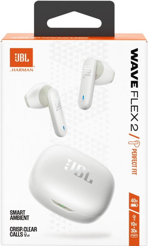 Bluetooth-гарнітура JBL Wave Flex 2 White (JBLWFLEX2WHT)