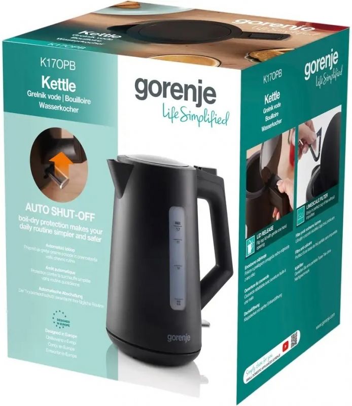 Електрочайник Gorenje K17OPB