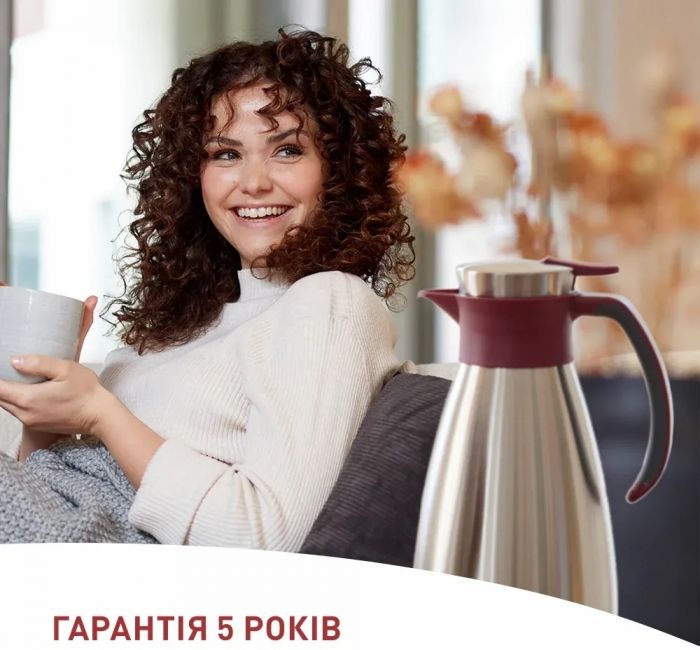 Термоглечик Tefal Soft Grip 1.5 л Burgundy (K3042214)