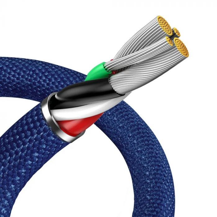 Кабель Baseus Crystal Shine USB - Lightning, 2.4A, 2м Blue (CAJY000103)