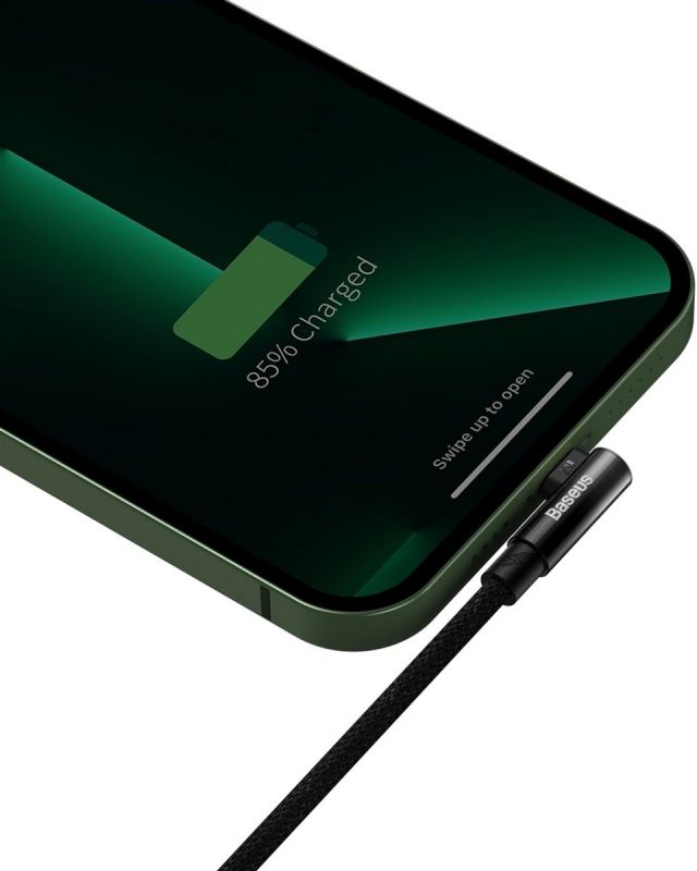 Кабель Baseus MVP 2 USB - Lightning (M/M), 2.4A, 2 м Black (CAVP000101)