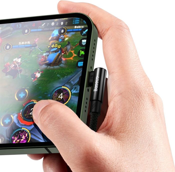 Кабель Baseus MVP 2 USB - Lightning, 2.4A, 2м Black (CAVP000101)