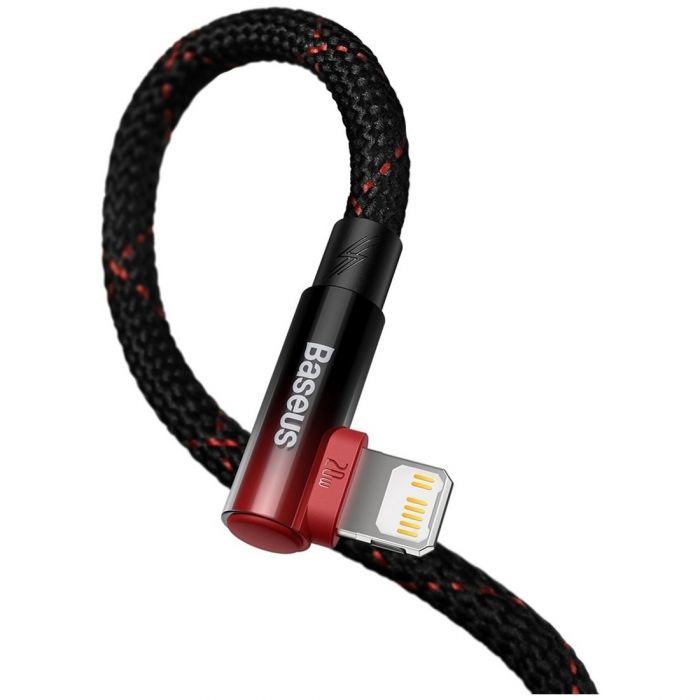 Кабель Baseus MVP 2 USB Type-C - Lightning (M/M), 20W, 2 м Black/Red (CAVP000320)