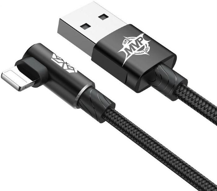 Кабель Baseus MVP USB - Lightning, 1.5A, 2м Black (CALMVP-A01)