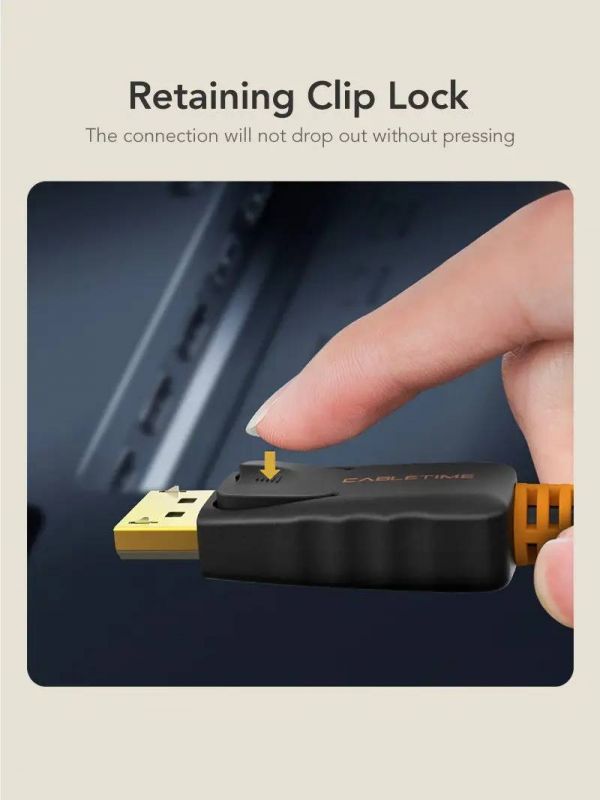 Кабель Cabletime DisplayPort - DisplayPort V 1.2 (M/M), 1 м Black (CD21H)