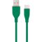 Кабель Cablexpert USB - USB Type-C (M/M), 2.1 A, 1.5 м, Green (CC-USB2S-AMCM-1.5M-G)