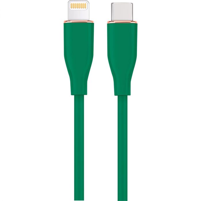 Кабель Cablexpert USB Type-C - Lightning (M/M), 2.25 A, 20 W, 1.5 м, Green (CC-USB2S-CM8PM-1.5M-G)